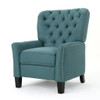 Modern Push Back Recliner - Teal