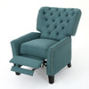 Modern Push Back Recliner - Teal