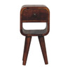 Extra Mini Curve Lower Nightstand - Chestnut