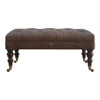 Buffalo - Leather Ottoman - Brown