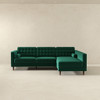 Christian - Sectional Sofa Right Facing - Green