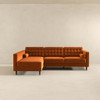 Christian - Sectional Sofa Left Facing - Burnt Orange