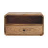 Avora - Wooden Wall Mounted Nightstand - Brown