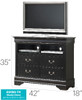 Elegant Traditional Media Chest - Black