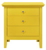 3 Drawer Nightstand - Yellow