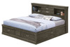 Louis Phillipe - Queen Storage Bed - Gray