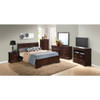 Full Bed Charming Traditional - Cappuccino