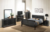 Queen Bed Panel Sleigh - Black