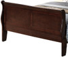 King Bed Panel Sleigh - Cappuccino