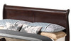 King Bed Panel Sleigh - Cappuccino
