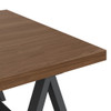 Sawhorse - Solid Walnut Veneer And Metal Coffee Table - Walnut