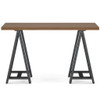 Sawhorse - Solid Walnut Veneer And Metal Console Sofa Table - Walnut
