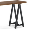 Sawhorse - Solid Walnut Veneer And Metal Console Sofa Table - Walnut