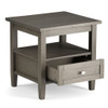 Warm Shaker - End Table - Farmhouse Gray