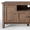 Warm Shaker - TV Media Stand - Rustic Natural Aged Brown