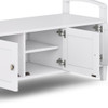 Warm Shaker - Entryway Storage Bench - White