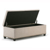 Kingsley - Large Storage Ottoman - Natural
