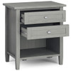 Warm Shaker - Bedside Table - Fog Gray
