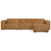 Rex - 3 Seater Sofa And Ottoman - Sienna