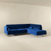 Brooke - Sectional Sofa Right Facing - Blue