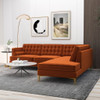 Brooke - Sectional Sofa Right Facing - Orange
