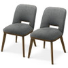 Blake - Dining Chair (Set of 2) - Brown / Dark Gray
