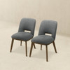 Blake - Dining Chair (Set of 2) - Brown / Dark Gray