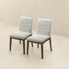 Ines - Dining Chair (Set of 2) - Brown / White