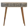 Inlay - Edessa Bone Console Table - Oak