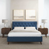 Graceville - King Size Platform Bed - Blue