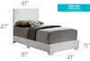 Twin Bed For All Ages Charming - White