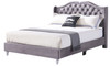 Queen Upholstered Transitional Bed - Gray