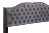 Queen Upholstered Transitional Bed - Gray