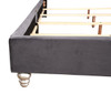 Queen Upholstered Transitional Bed - Gray