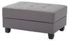 Chic Contemporary Ottoman - Gray