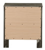 Chic Transitional Drawers Nightstand - Gray
