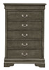 Traditional Style Storage Chest - Gray