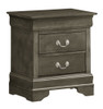 Louis Phillipe - Nightstand - Gray