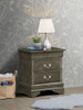 Louis Phillipe - Nightstand - Gray