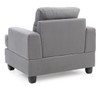 Sleek Transitional Chair - Gray