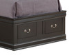 Louis Phillipe - Twin Storage Bed - Black