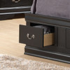 Louis Phillipe - Twin Storage Bed - Black