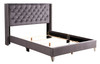 Full Upholstered Transitional Bed - Gray