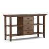 Redmond - Console Sofa Table - Rustic Natural Aged Brown