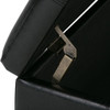 Kingsley - Large Storage Ottoman - Midnight Black