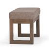 Milltown - Footstool Small Ottoman Bench - Fawn Brown