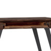 Lowry - Small Desk - Distressed Charcoal Brown