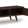 Lowry - Handcrafted, TV Media Stand - Distressed Charcoal Brown