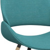 Malden - Bentwood Dining Chair - Turquoise Blue / Light Brown