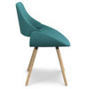 Malden - Bentwood Dining Chair - Turquoise Blue / Light Brown